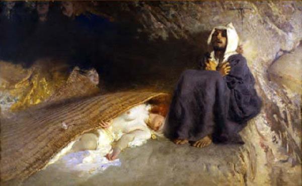 Domenico Morelli Le tentazioni di Sant'Antonio oil painting image
